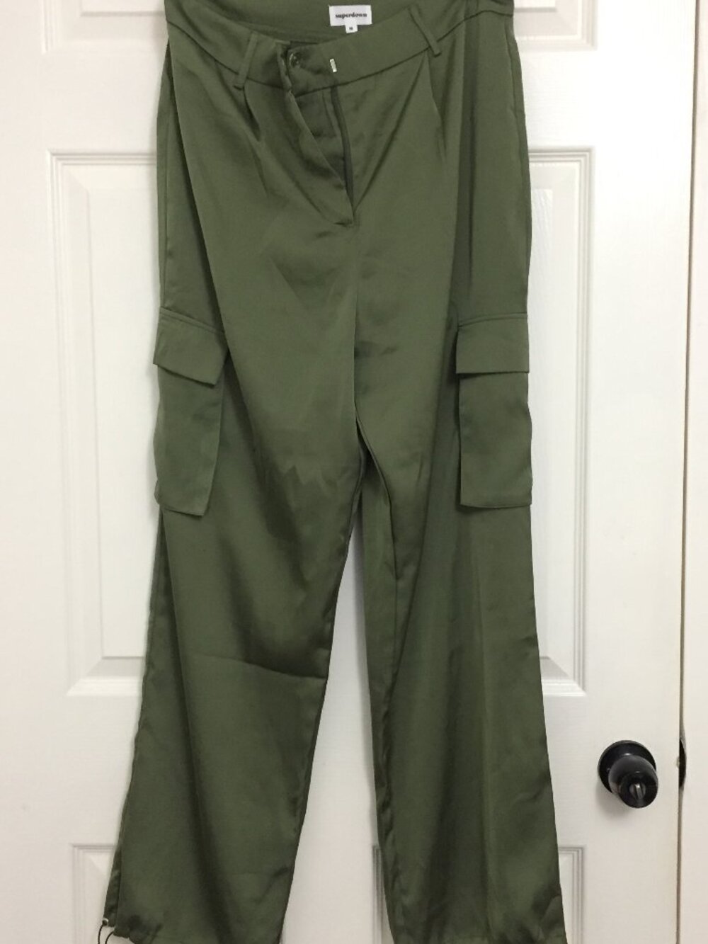 Superdown Silk Cargo Joggers